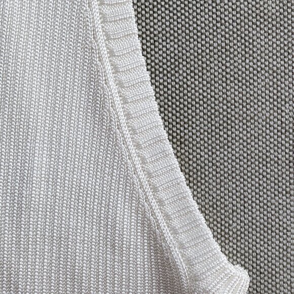 Designer GRACE LING Ribbed-knit Column Tank Top Exclusive Couture - Picture 8 of 8